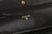 0742. Chanel Wallet on Chain, Black Caviar, Gold Hardware12