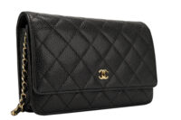0742. Chanel Wallet on Chain, Black Caviar, Gold Hardware2