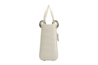 0744. Lady Dior Mini White Exotic Leather, Silver Hardware3