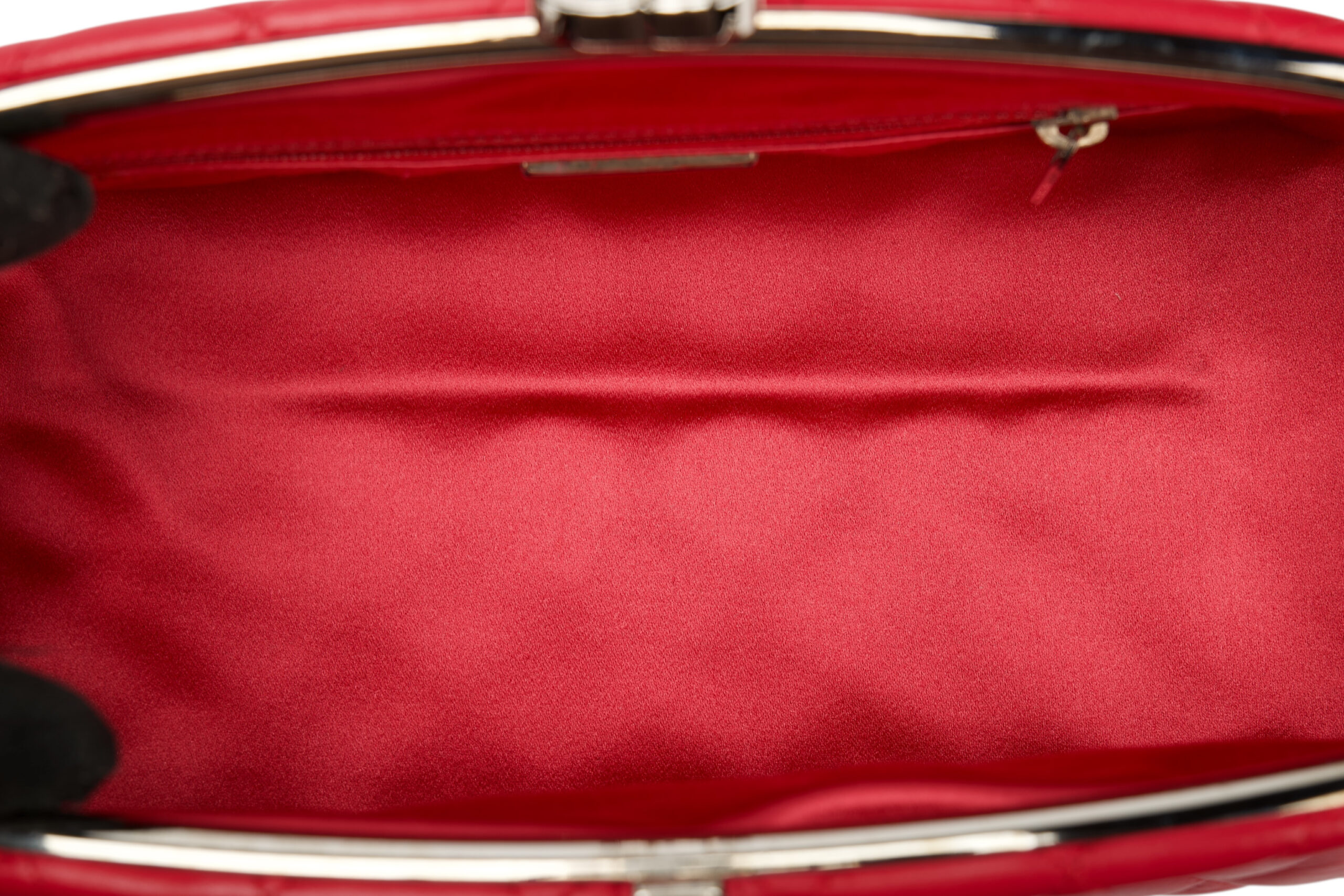 0748. Chanel Timeless Pink Lambskin Quilted Clutch, Silver Hardware10