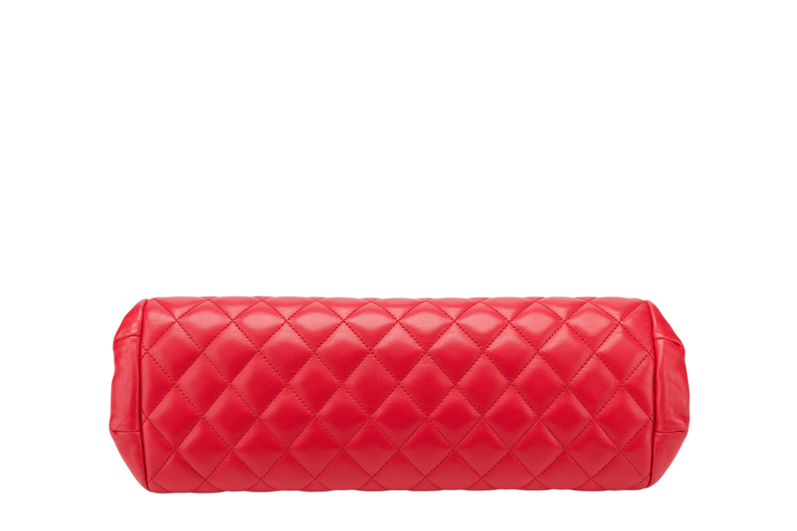 0748. Chanel Timeless Pink Lambskin Quilted Clutch, Silver Hardware6