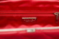 0748. Chanel Timeless Pink Lambskin Quilted Clutch, Silver Hardware7