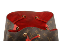 0757. LV NeoNoe Monogram Canvas Bucket bag Cherry Red, Gold Hardware10