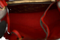 0757. LV NeoNoe Monogram Canvas Bucket bag Cherry Red, Gold Hardware13