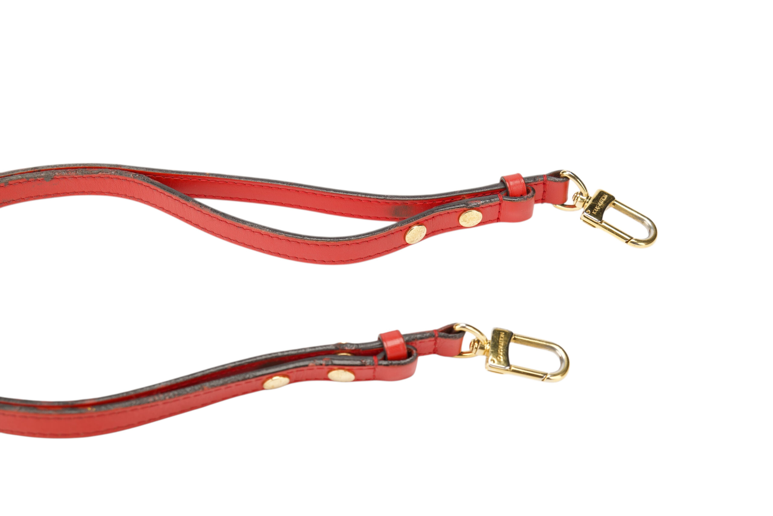 0757. LV NeoNoe Monogram Canvas Bucket bag Cherry Red, Gold Hardware15