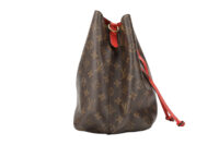 0757. LV NeoNoe Monogram Canvas Bucket bag Cherry Red, Gold Hardware3