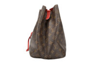 0757. LV NeoNoe Monogram Canvas Bucket bag Cherry Red, Gold Hardware5