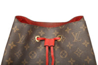 0757. LV NeoNoe Monogram Canvas Bucket bag Cherry Red, Gold Hardware7