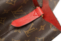 0757. LV NeoNoe Monogram Canvas Bucket bag Cherry Red, Gold Hardware8