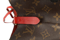 0757. LV NeoNoe Monogram Canvas Bucket bag Cherry Red, Gold Hardware9