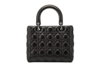0759. Dior Lady Dior Medium Black Cannage Leather, Silver Hardware4