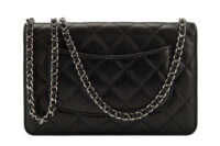 0760. Chanel Wallet on Chain (WOC) Black Quilted Lambskin, Silver Hardware4