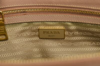 0764. Prada Galleria Medium Pink:Beige Saffiano Leather Bag, Gold Hardware10