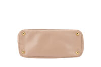 0764. Prada Galleria Medium Pink:Beige Saffiano Leather Bag, Gold Hardware9