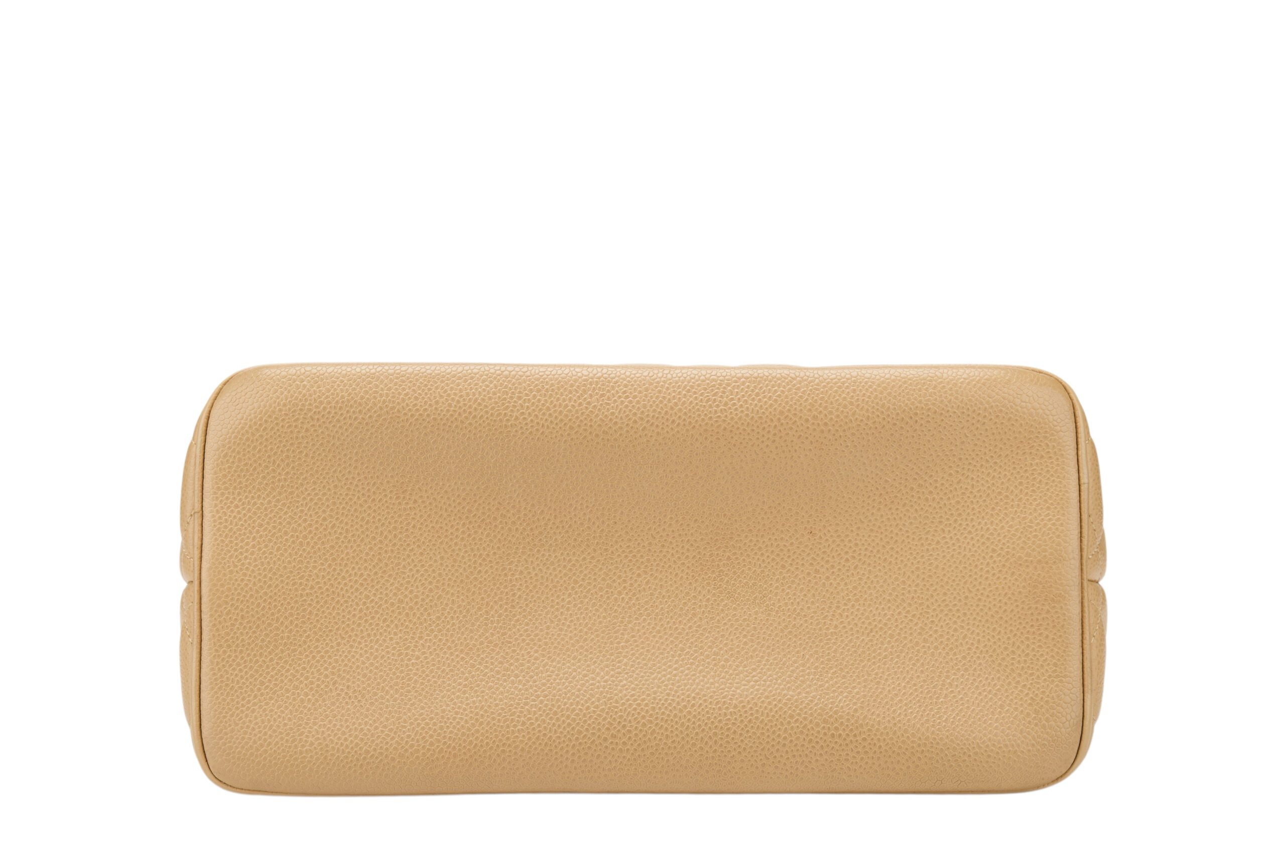 0768B. Chanel Medallion Beige Caviar Leather, Gold Hardware6