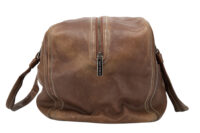 0770. Chanel Boston bag brown, Leather, Silver Hardware3