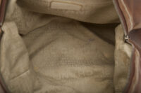 0770. Chanel Boston bag brown, Leather, Silver Hardware8