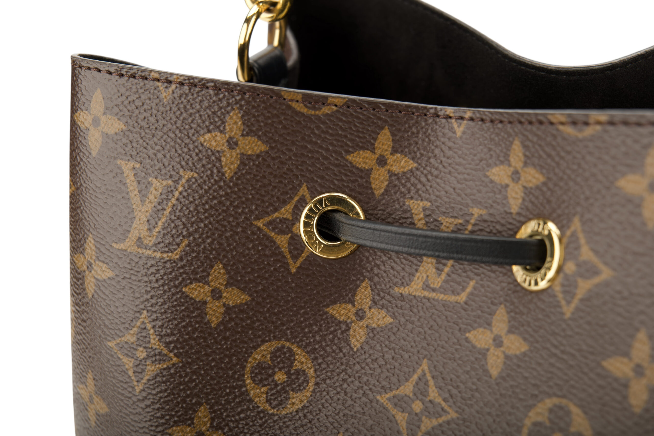 0771. LV Neonoe Mongram Bucket Bag Monogram, Canvas, Gold Hardware9