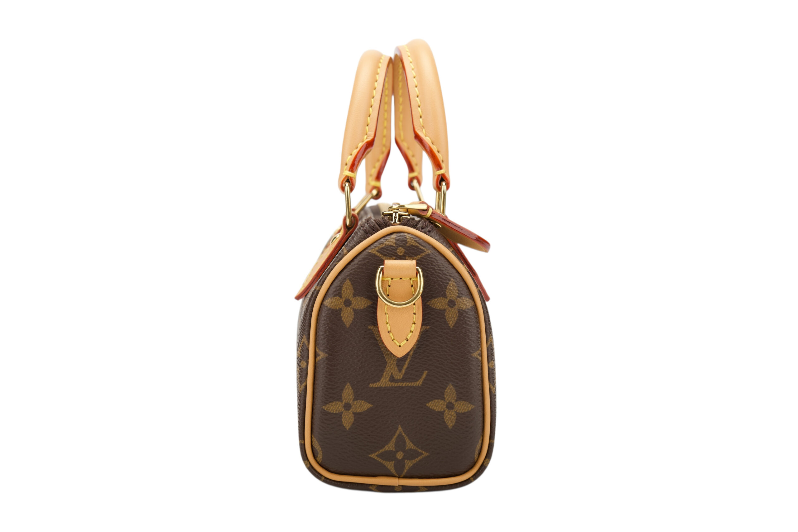0772. Louis Vuittion Nano Speedy Monogram Canvas, Gold Hardware3
