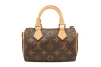 0772. Louis Vuittion Nano Speedy Monogram Canvas, Gold Hardware4