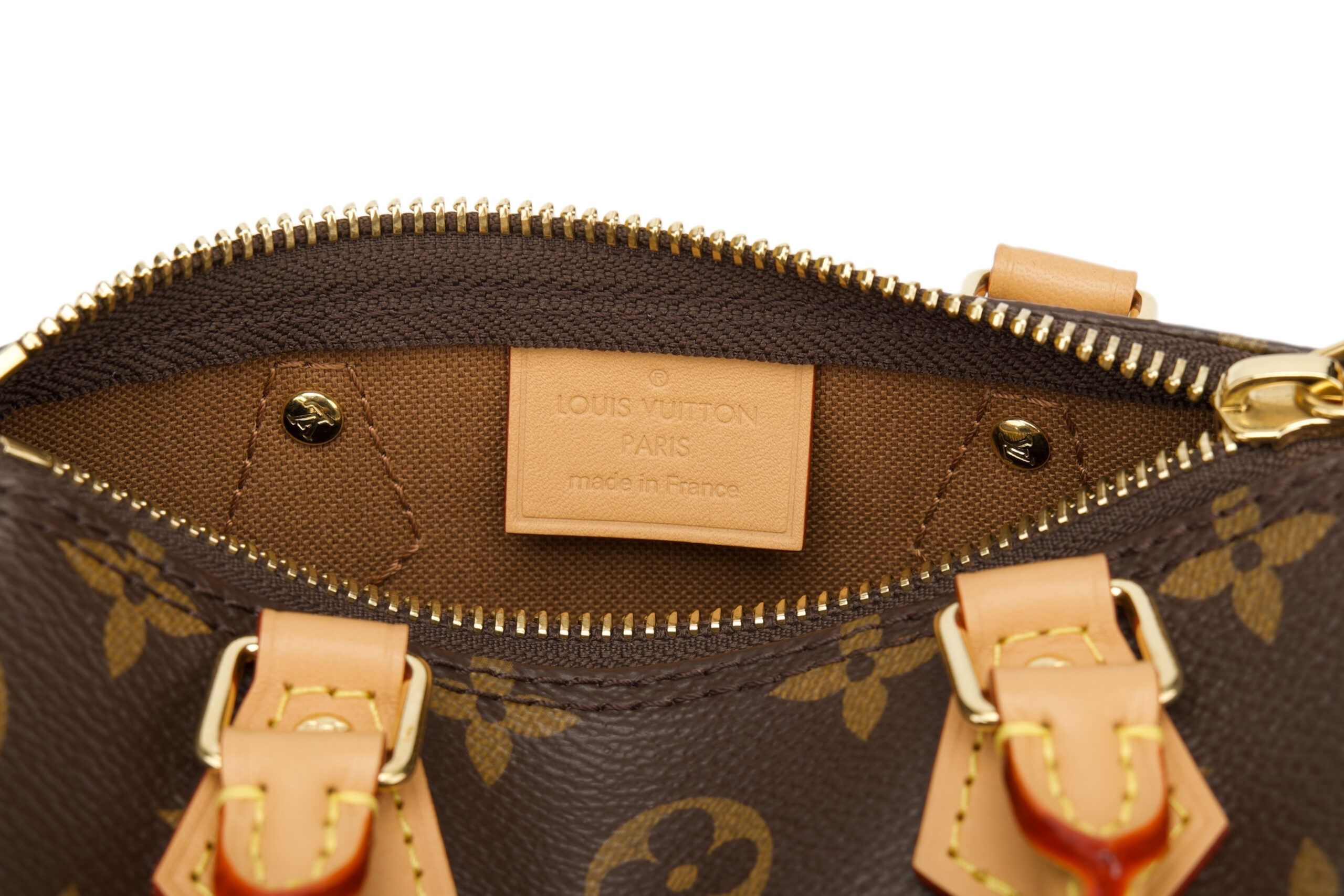 0772. Louis Vuittion Nano Speedy Monogram Canvas, Gold Hardware8