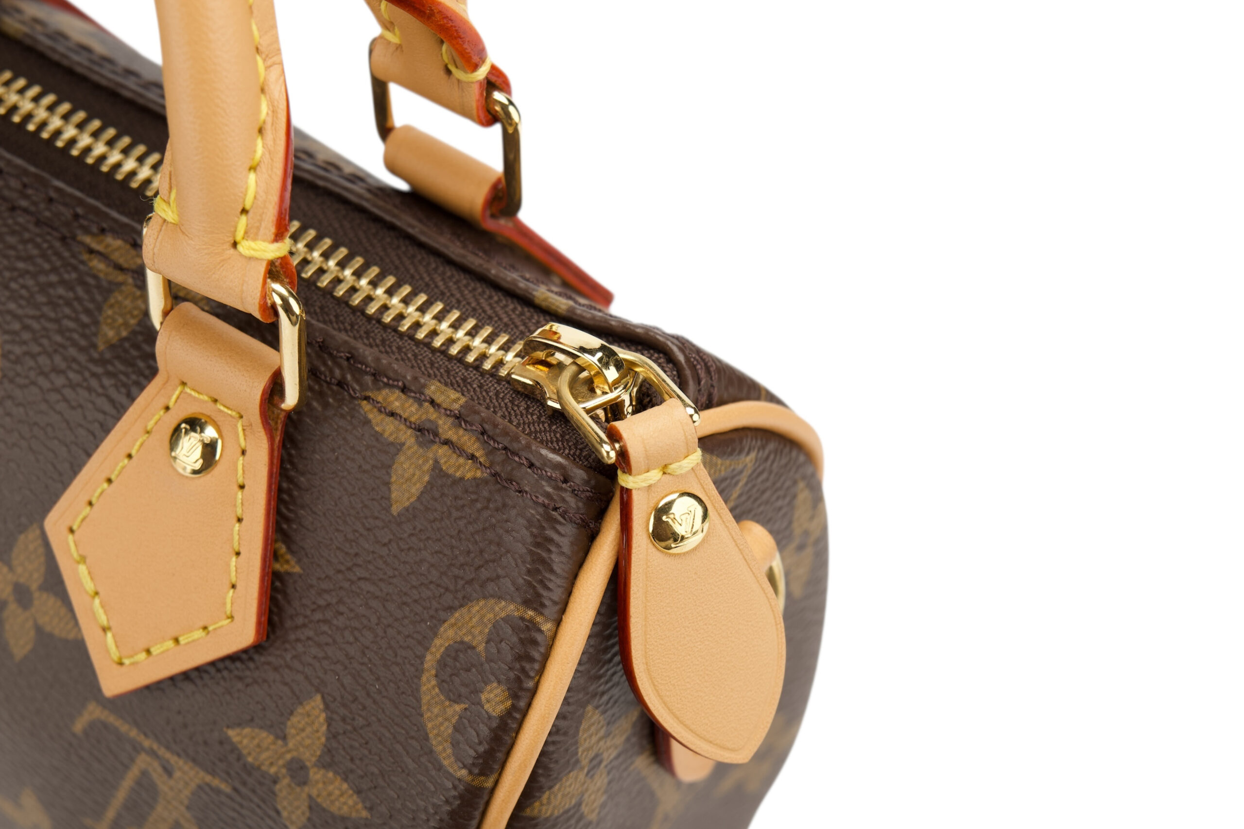 0772. Louis Vuittion Nano Speedy Monogram Canvas, Gold Hardware9