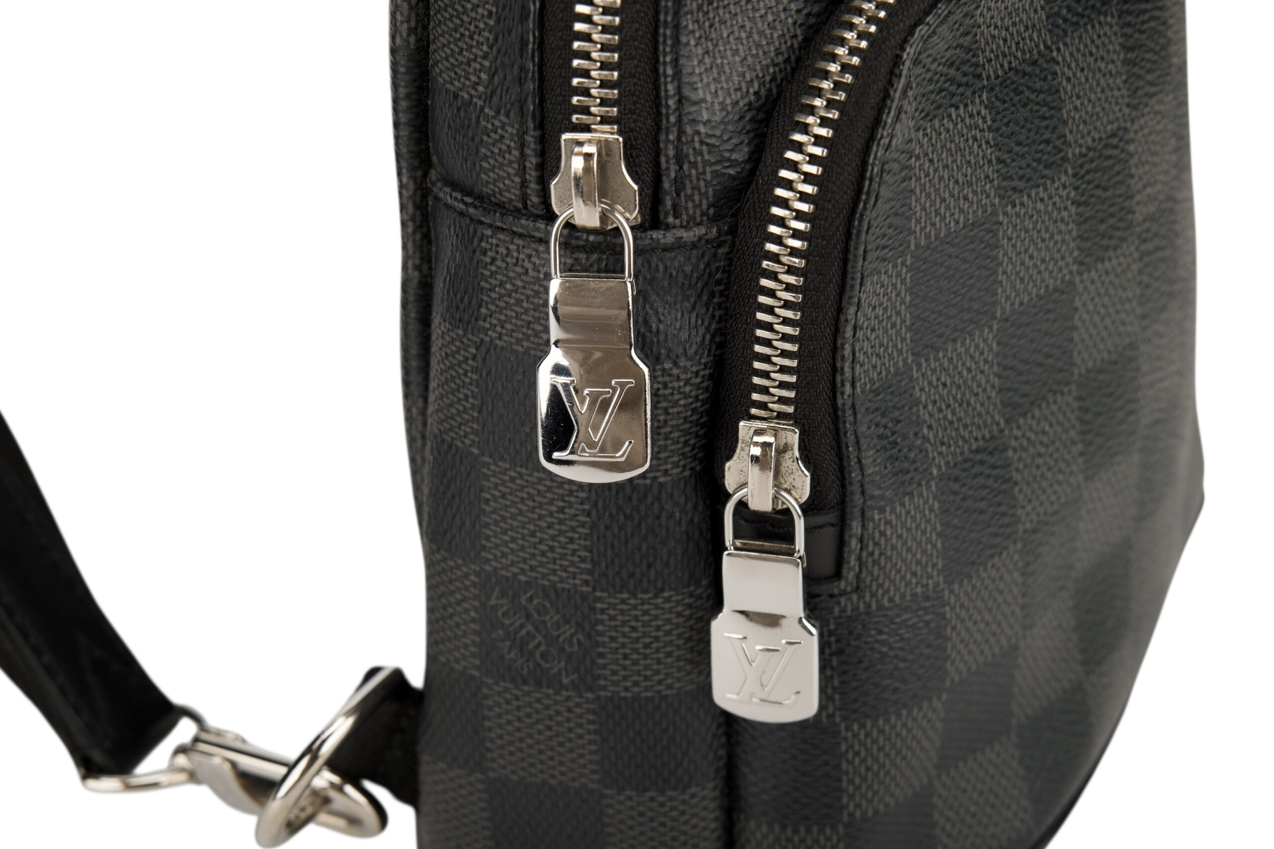 0776. Louis Vuitton Avenue Sling Bag in Damier Graphite13