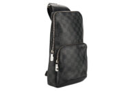 0776. Louis Vuitton Avenue Sling Bag in Damier Graphite2