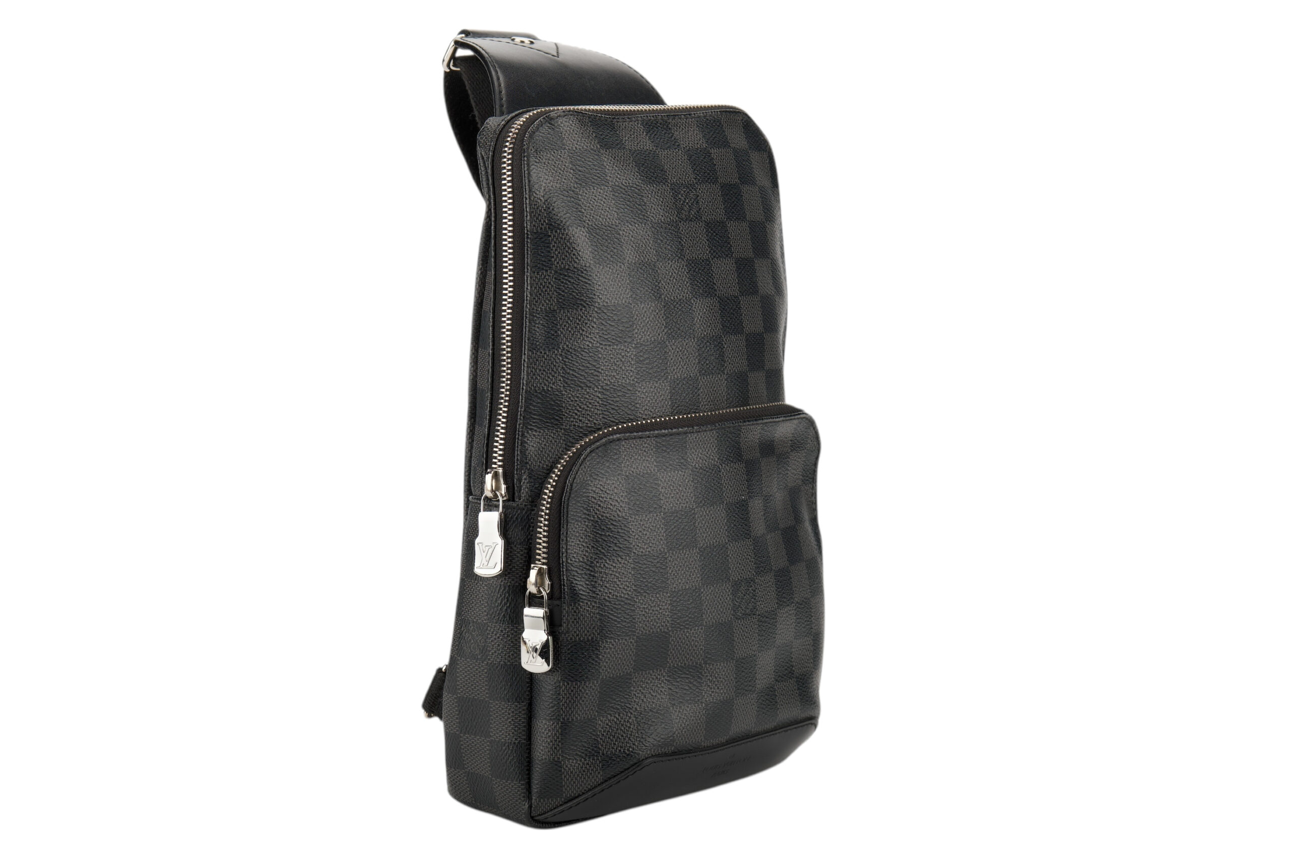 0776. Louis Vuitton Avenue Sling Bag in Damier Graphite2