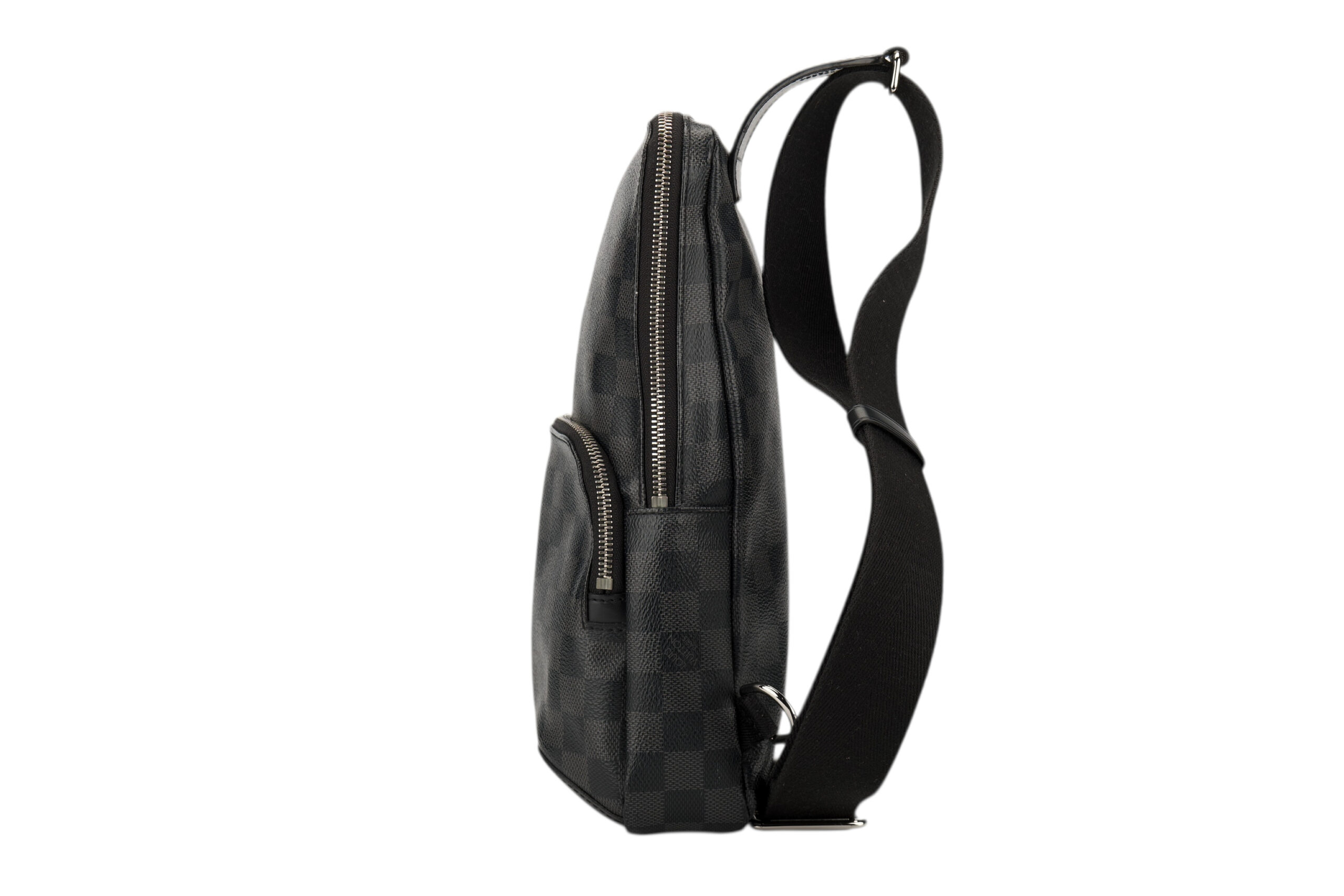 0776. Louis Vuitton Avenue Sling Bag in Damier Graphite4