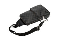 0776. Louis Vuitton Avenue Sling Bag in Damier Graphite6