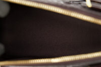 0777. Louis Vuitton Alma Monogram Vernis Leather Maroon, Gold Hardware11