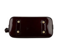 0777. Louis Vuitton Alma Monogram Vernis Leather Maroon, Gold Hardware6