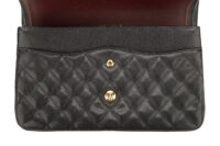 0778. Chanel Classic Jumbo Double Flap Black Caviar leather, Gold Hardware11