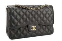 0778. Chanel Classic Jumbo Double Flap Black Caviar leather, Gold Hardware2