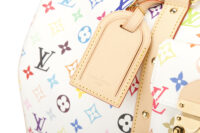 0779. LV X Takashi Murakami Keepall 45 Bandouliere White Multicolour Monogram Canvas, Gold Hardware8