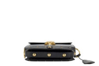 0785. Dior Addict Crossbody,Black Leather, Gold Hardware6
