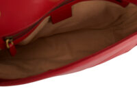 0786. Gucci Marmont GG Shoulder Bag, Red Leather , Gold Hardware12