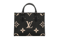 0752. Louis Vuitton OnTheGo PM Black Monogram Leather Tote, Gold Hardware1