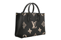 0752. Louis Vuitton OnTheGo PM Black Monogram Leather Tote, Gold Hardware2