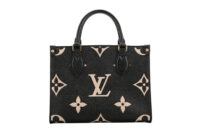 0752. Louis Vuitton OnTheGo PM Black Monogram Leather Tote, Gold Hardware4