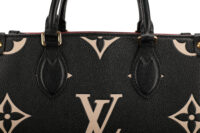 0752. Louis Vuitton OnTheGo PM Black Monogram Leather Tote, Gold Hardware7