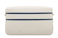 0753. Dior Camp bag, White and Blue, leather, Gold Hardware4