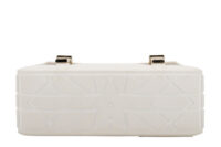 0753. Dior Camp bag, White and Blue, leather, Gold Hardware6