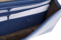 0782. Gucci interlocking G Chain Wallet, Blue, Silver Hardware11