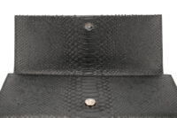 0783. YSL Kate Tassei Clutch,Black, Snakeskin Leather, Silver Hardware11