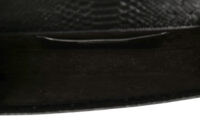 0783. YSL Kate Tassei Clutch,Black, Snakeskin Leather, Silver Hardware14