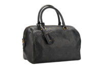 0797. Louis Vuitton Speedy 25 Black Empriente Monogram , Gold Hardware2