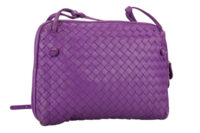 0801. Bottega Ventta Nodini Leather Crossbody Bag in Purple2