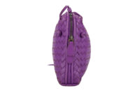 0801. Bottega Ventta Nodini Leather Crossbody Bag in Purple4